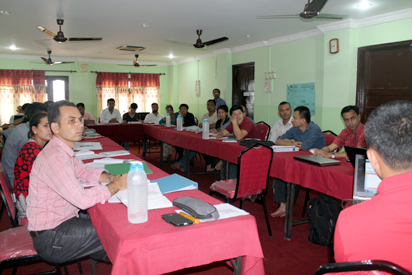 Group Photo of the Participants and the Trainers of TOT on BM at Chitwan